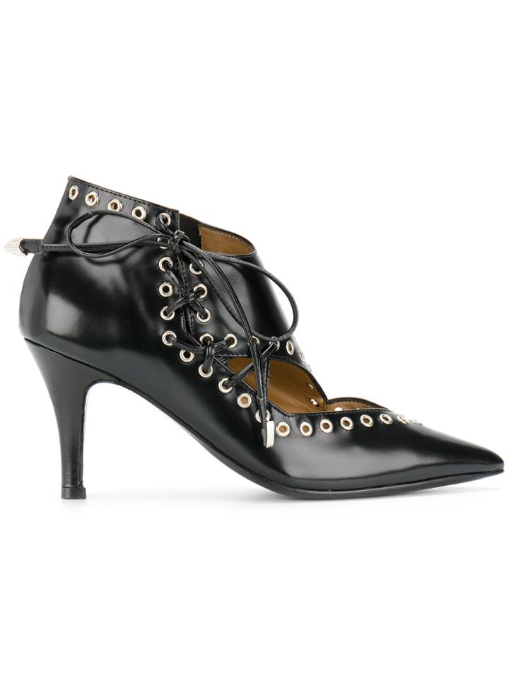 Toga Pulla Lace-up Pumps - Black