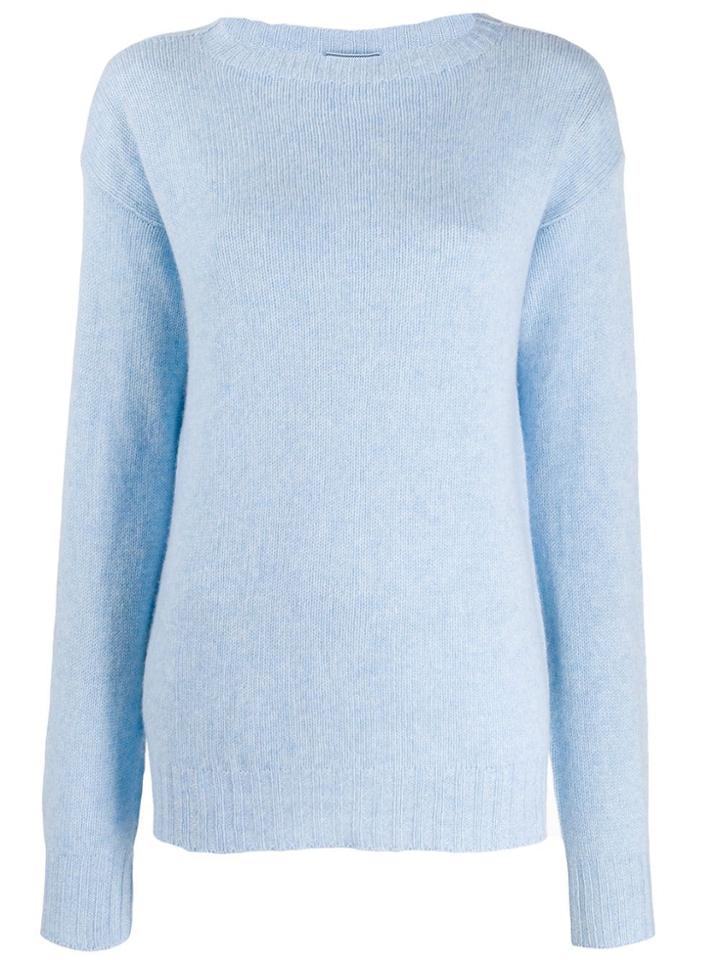 Prada Oversized Cashmere Jumper - Blue