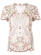 Etro Paisley Print T-shirt - Pink
