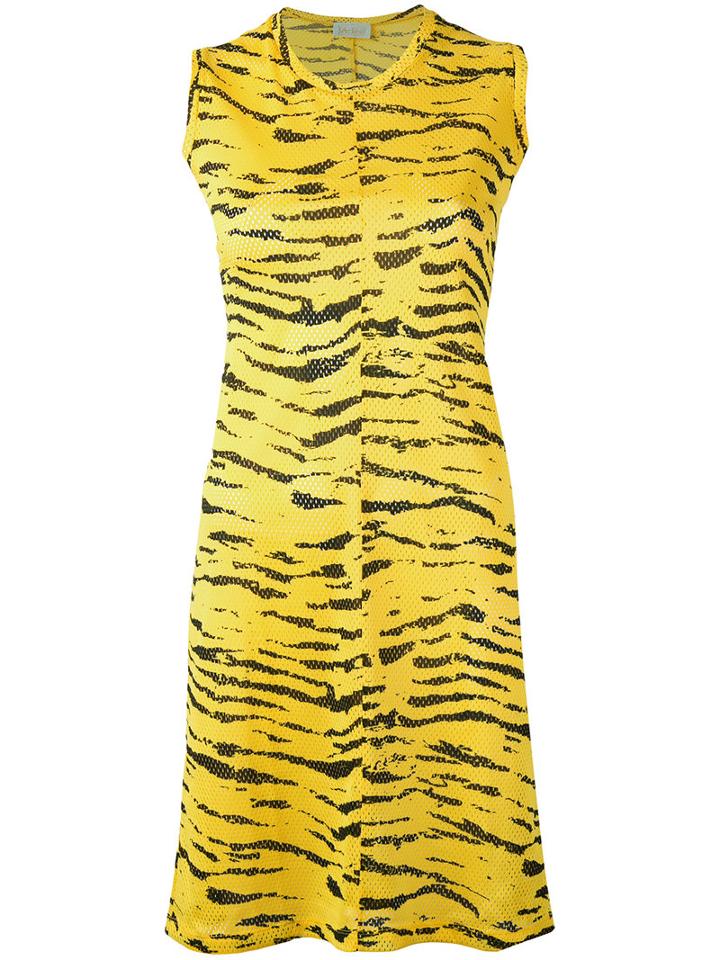 Aries Tiger Print Dress, Women's, Size: 1, Yellow/orange, Polyester