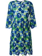 P.a.r.o.s.h. All-over Lace Midi Dress, Women's, Size: Xs, Blue, Cotton/polyamide