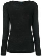 Aspesi Round Neck Sweater - Black