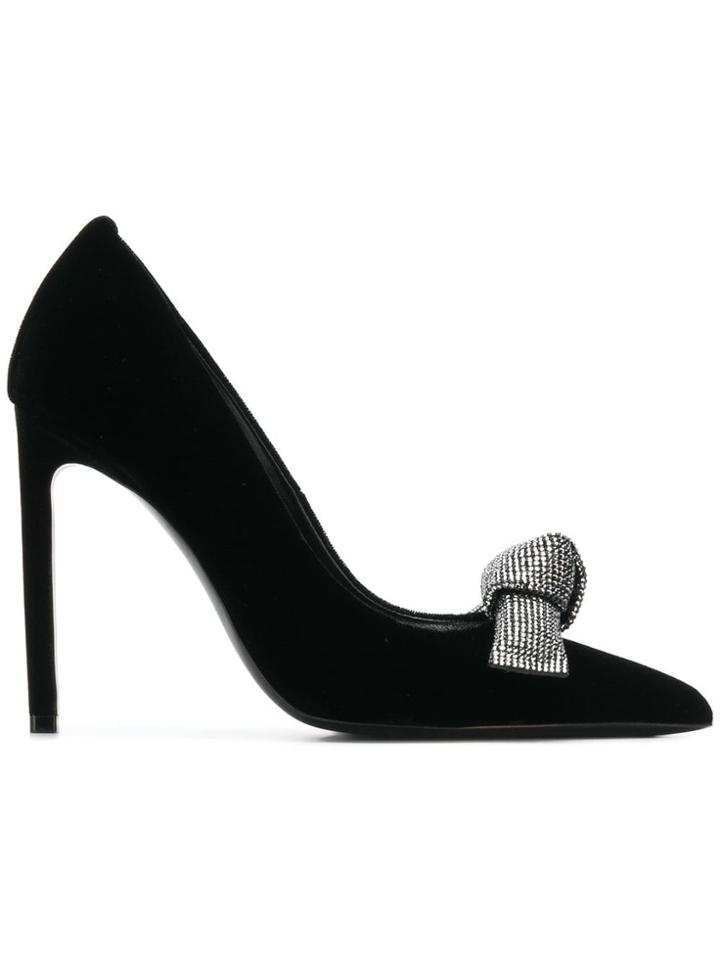 Tom Ford Embellished Bow Detail Pumps - Black