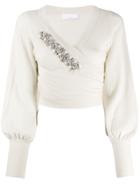 P.a.r.o.s.h. Wrap Style Front Jumper - Neutrals