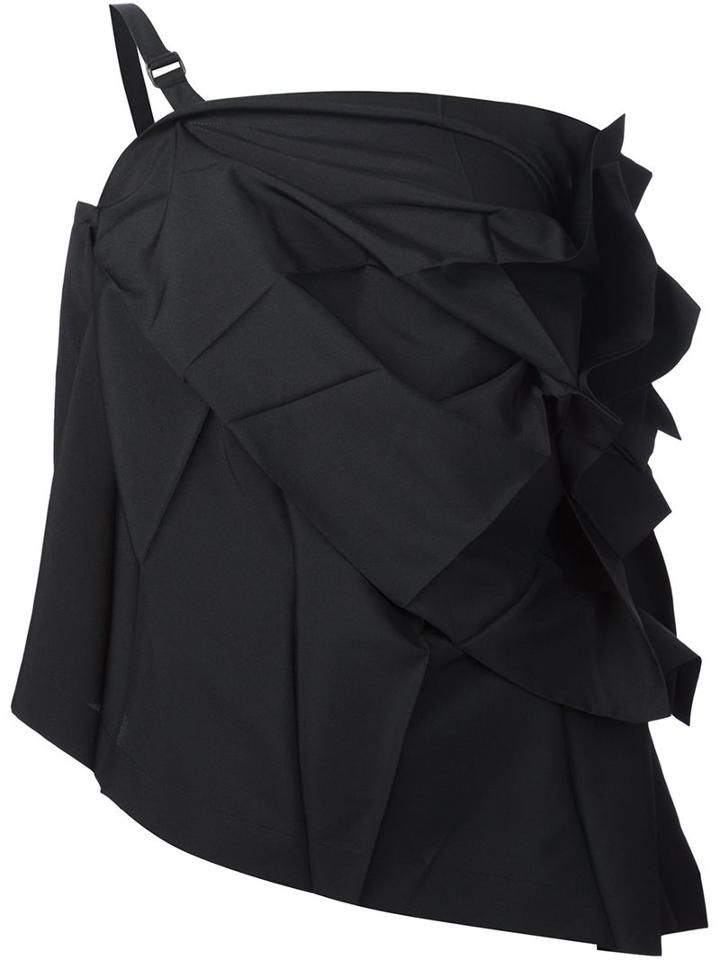 Issey Miyake Asymmetric Ruffle Tank