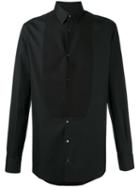Dolce & Gabbana - Patched Trim Shirt - Men - Cotton - 41, Black, Cotton