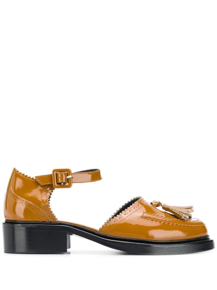 Nicole Saldaña Low Heeled Loafers - Brown