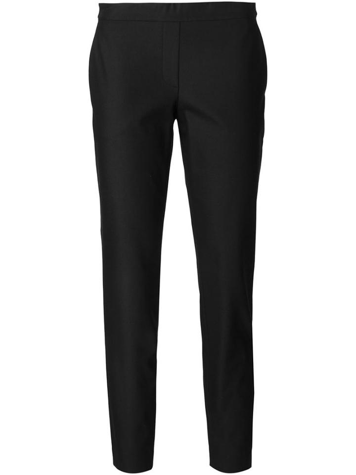 Theory Tapered Trousers, Women's, Size: 4, Black, Cotton/nylon/spandex/elastane/polyurethane