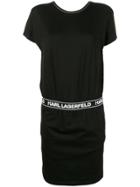 Karl Lagerfeld Logo Print T-shirt Dress - Black