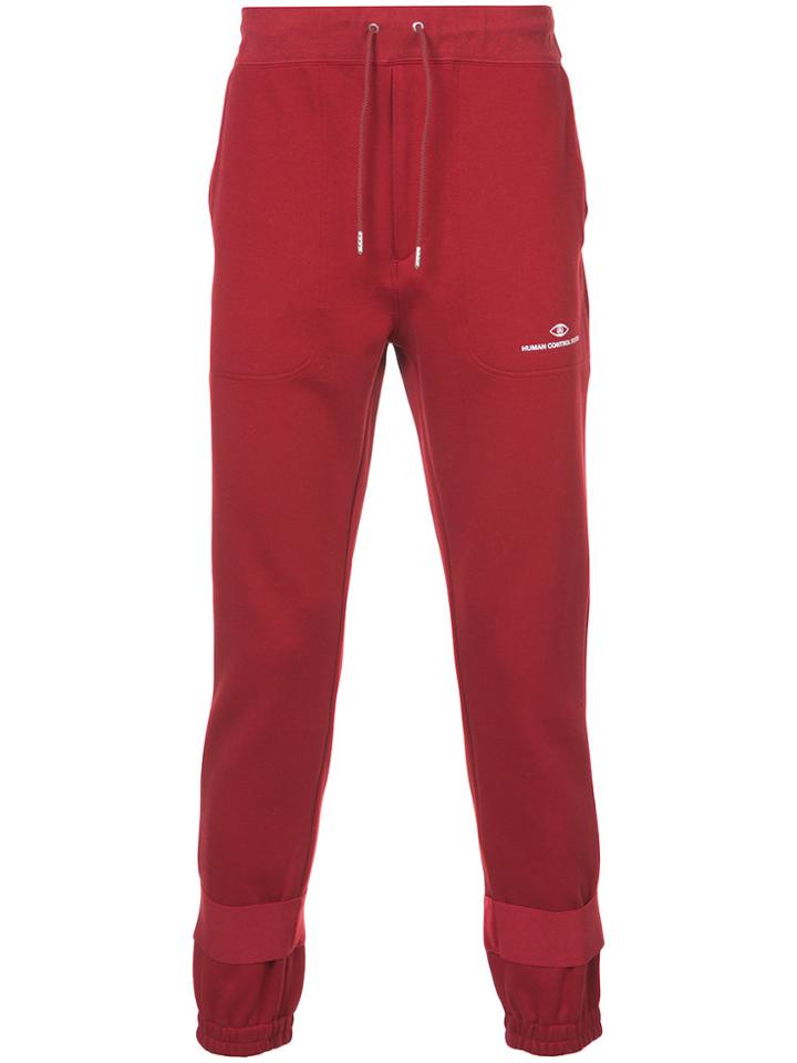 Undercover Band Cuffed Track Pants - Red