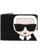 Karl Lagerfeld K/ikonik Clutch Bag - Black