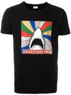Shark Print T-shirt, Men's, Size: Medium, Black, Cotton, Saint Laurent