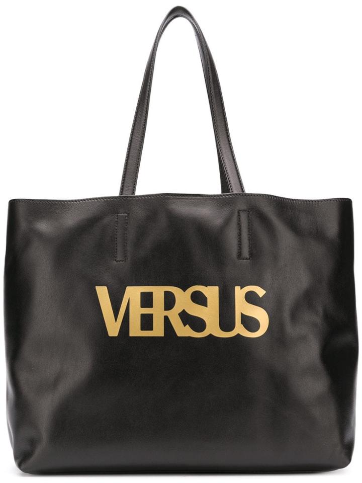 Versus Logo Tote Bag - Black