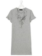 Dsquared2 Kids Ruffled T-shirt Dress - Grey