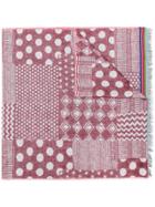Paul Smith Mixed-jacquard Pattern Scarf - Red
