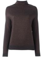 Brunello Cucinelli Metallic (grey) Effect Jumper, Women's, Size: Xs, Cashmere/cupro/polyester