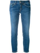 Dondup - Cropped Trousers - Women - Cotton/spandex/elastane - 27, Blue, Cotton/spandex/elastane