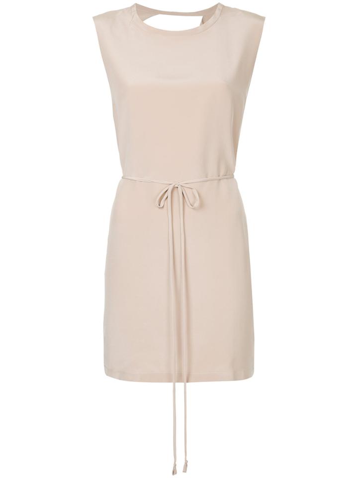 Kacey Devlin Collapse Back Mini Dress - Pink & Purple