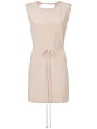 Kacey Devlin Collapse Back Mini Dress - Pink & Purple