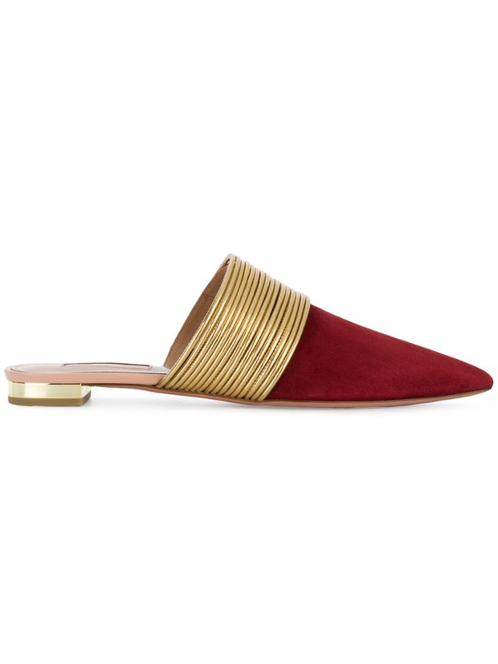 Aquazzura Slip-on Mules - Red