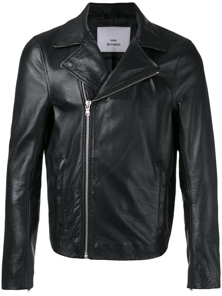 Won Hundred - Gilbert Jacket - Men - Leather - 46, Black, Leather