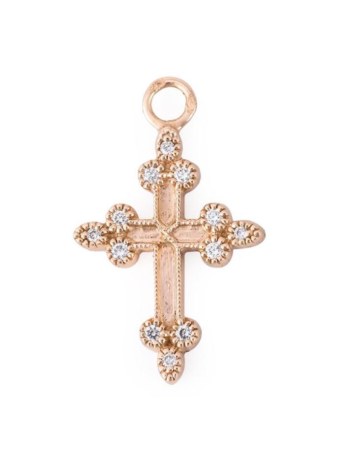 Stone Devotion Diamond Charm, Women's, Metallic, Diamond/gold