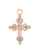 Stone Devotion Diamond Charm, Women's, Metallic, Diamond/gold