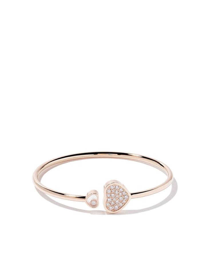 Chopard 18kt Rose Gold Happy Hearts Diamond Bangle