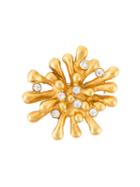 Christian Lacroix Vintage Crystal Embellished Brooch, Women's, Metallic