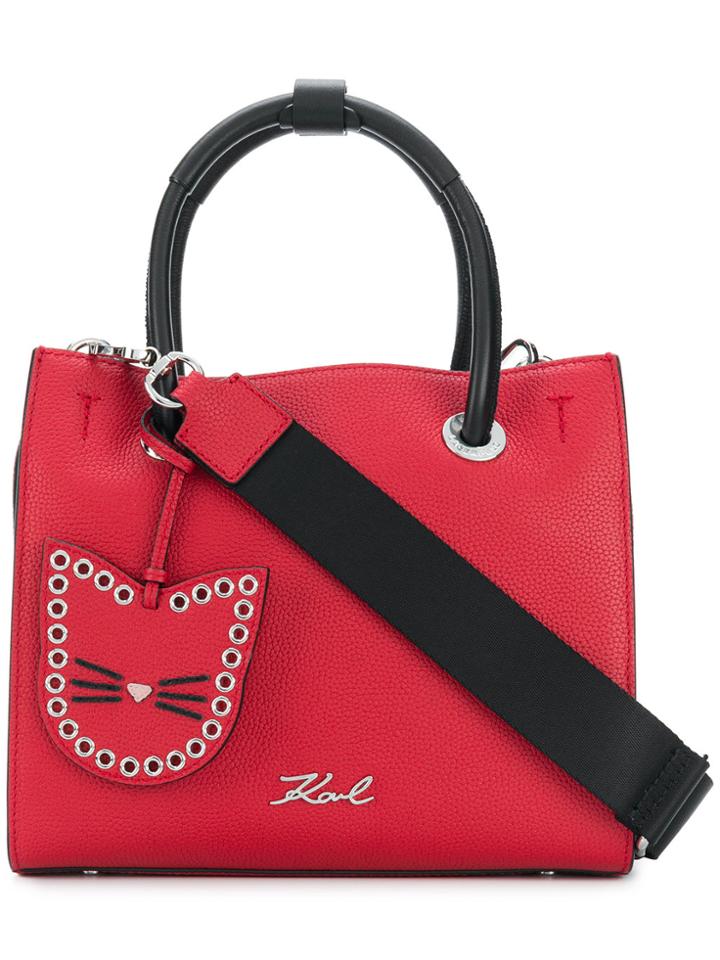 Karl Lagerfeld Karry All Mini Shopper Tote - Red