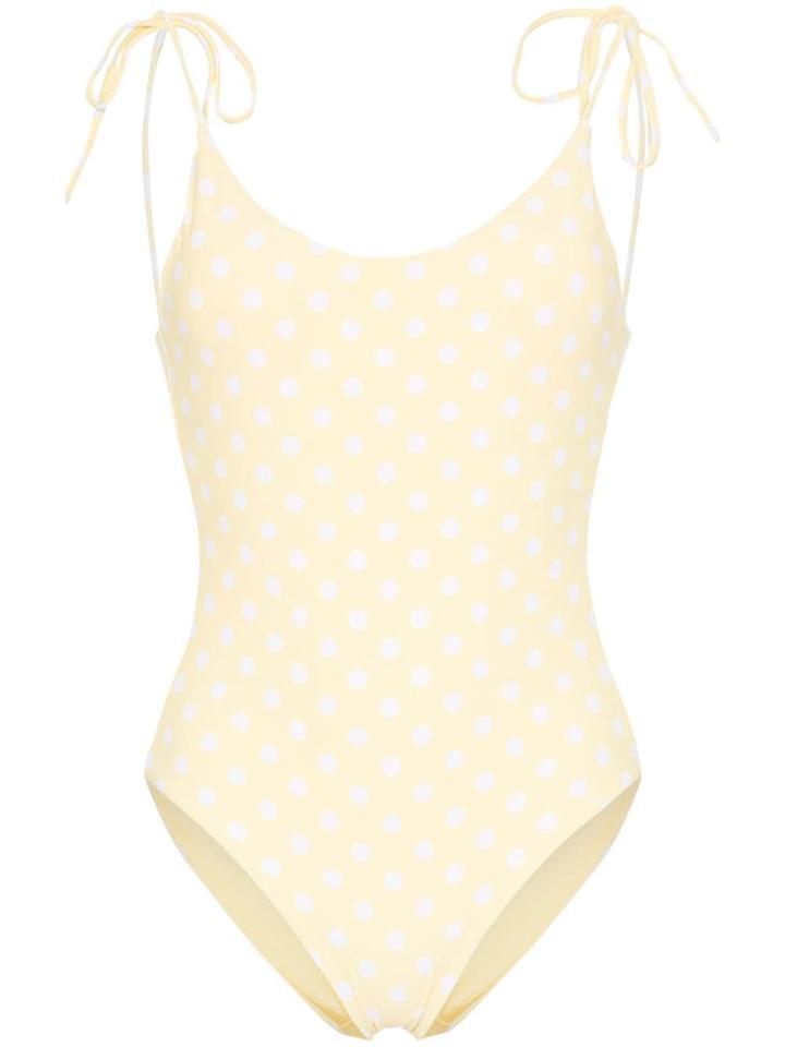 Onia Ginny Polka Dot Swimsuit - Yellow