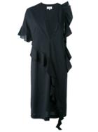Maison Margiela Pinstriped Dress - Black