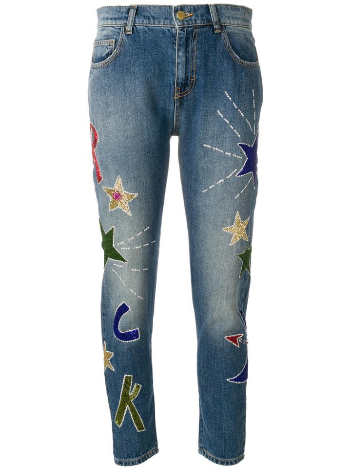 P.a.r.o.s.h. Regular Appliqué Jeans - Blue
