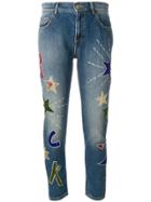P.a.r.o.s.h. Regular Appliqué Jeans - Blue