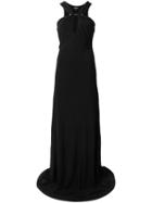 Just Cavalli Low-necked Long Dress - Black