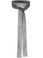 Fallon Crystal Wrap Choker - Black