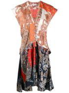 Chloé Paisley Print Panelled Dress - Neutrals