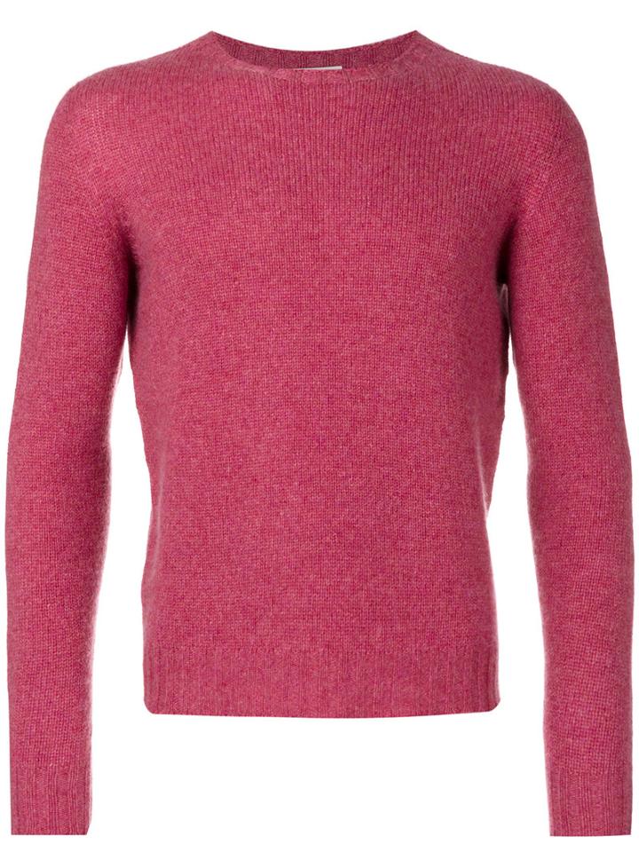 Etro - Plain Sweatshirt - Men - Cashmere - L, Pink/purple, Cashmere