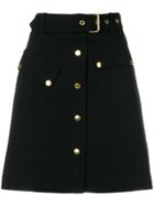 Essentiel Antwerp Buttoned Mini Skirt - Black