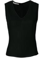 Giorgio Armani Vintage Scalloped Detailing Blouse - Black