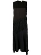 Ports 1961 Flared Dress With Lace Panels - Black