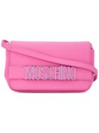 Moschino - Logo Cross Body Bag - Women - Leather/metal (other) - One Size, Pink/purple, Leather/metal (other)
