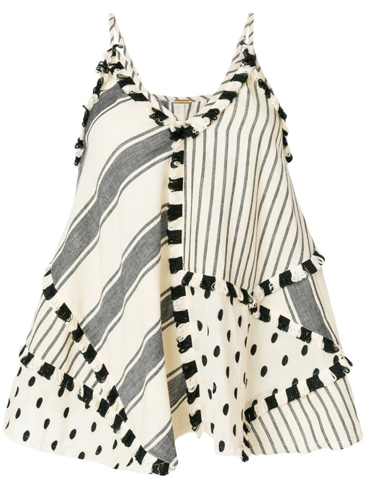 Dodo Bar Or Patchwork Top - Nude & Neutrals
