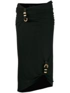 Versace Asymmetric Buckle Skirt - Black