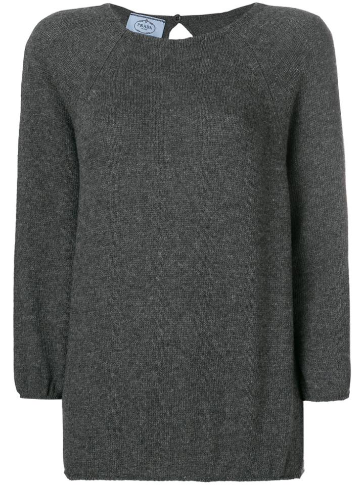 Prada Round Neck Sweater - Grey