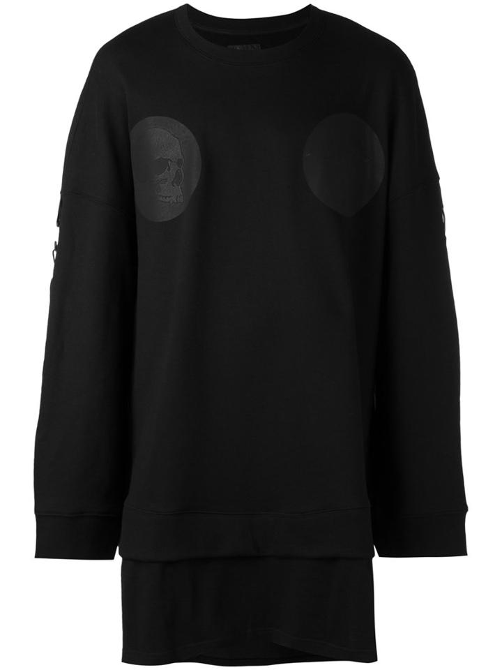 D.gnak - Skull Print Sweatshirt - Men - Cotton - 52, Black, Cotton