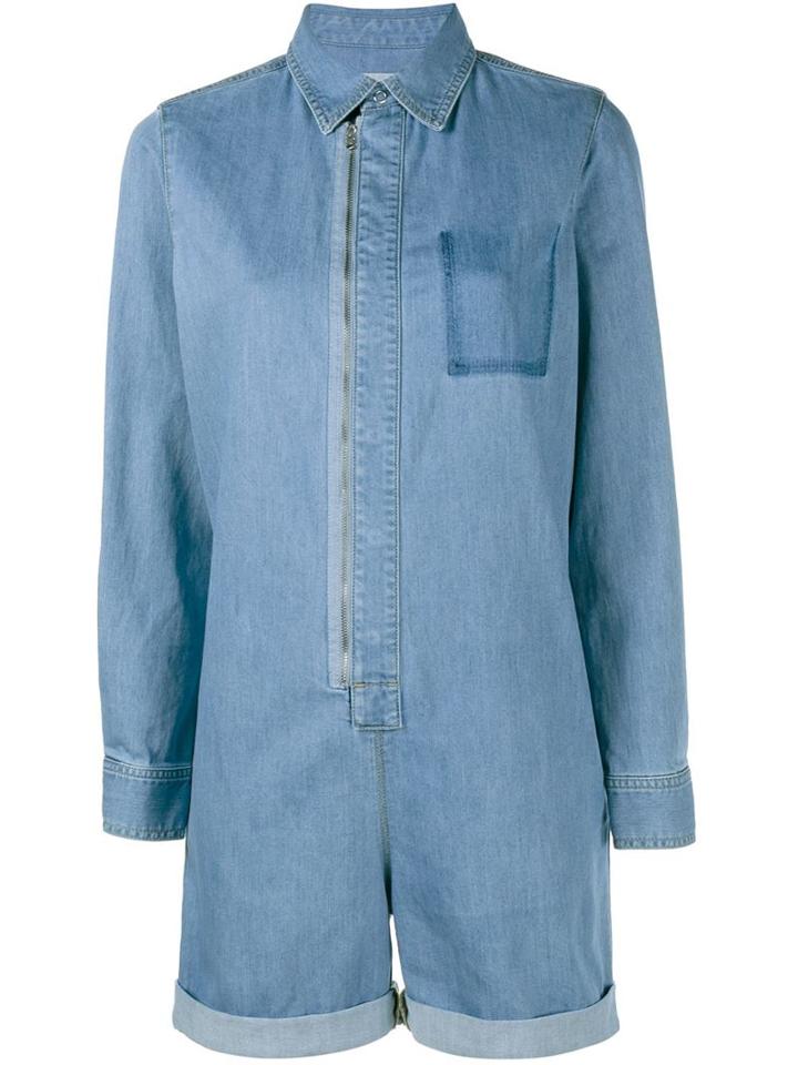 Stella Mccartney Long Sleeve Denim Playsuit
