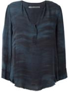 Raquel Allegra 'georgette' Deep V-neck Blouse