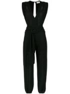 Lilly Sarti V-neck Jumspuit - Black