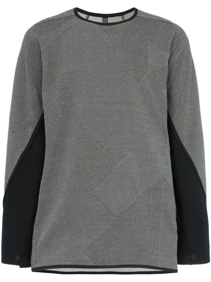 Byborre Contrast Sleeve Sweater - Black